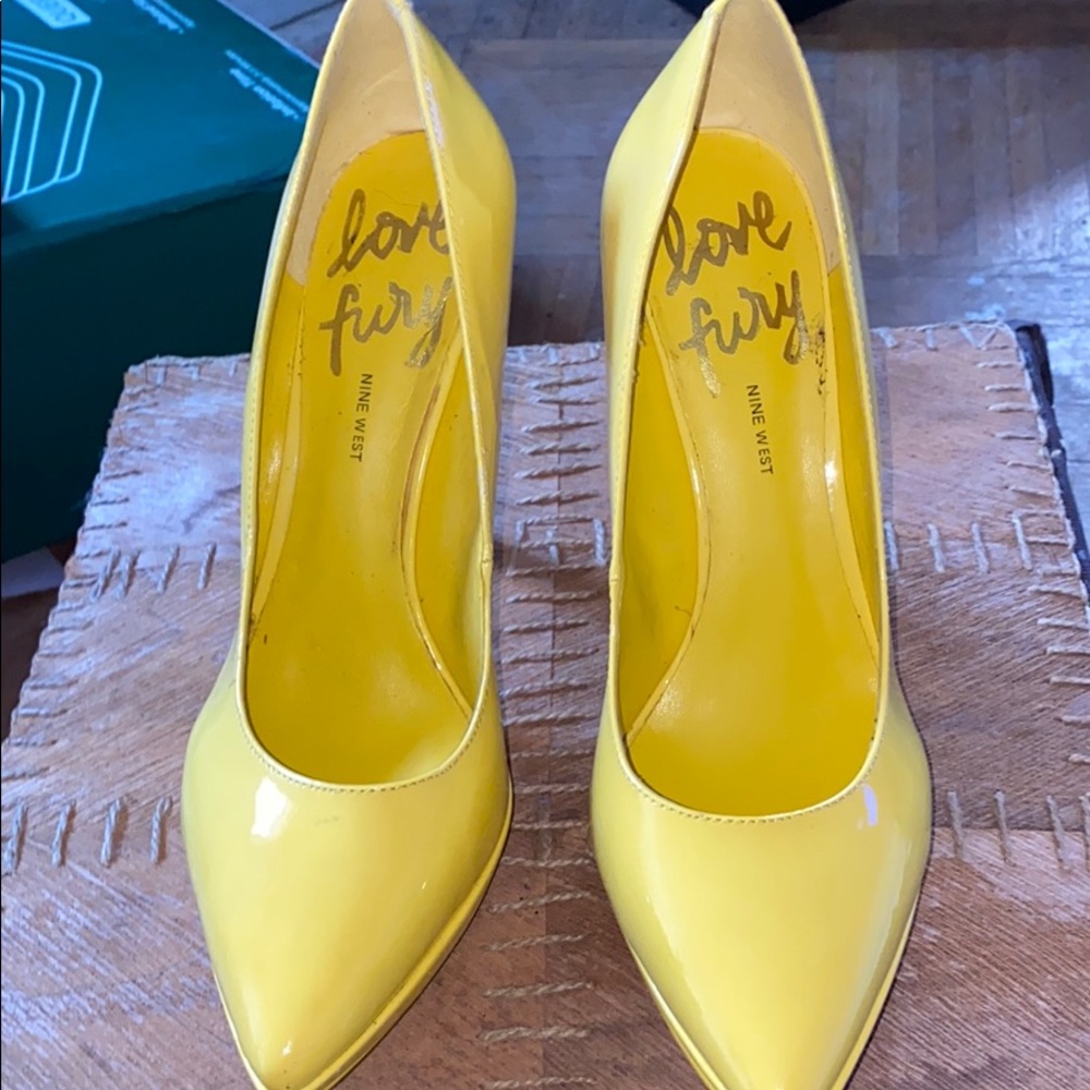Nine West Love Fury patent leather pumps